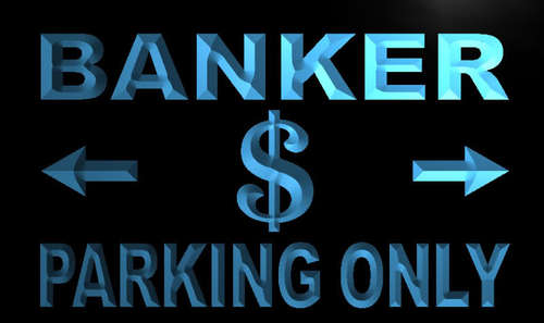 Banker Parking Only Neon Light Sign